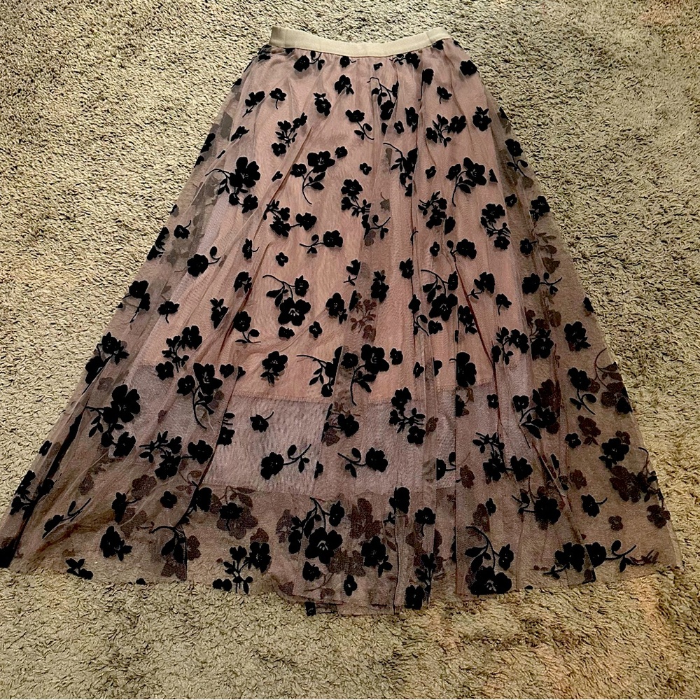Tulle Floral Skirt